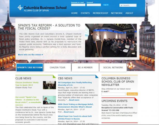 CBS Club of Spain web